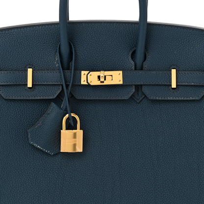 Hermes Togo Birkin 25 Bleu de Prusse 8 of 12