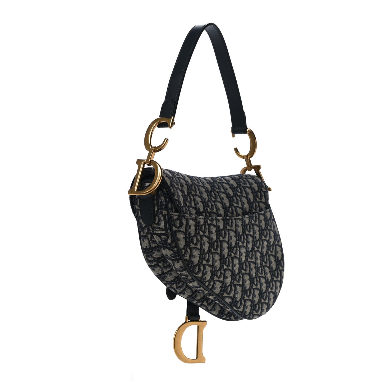 Oblique Saddle Bag Blue