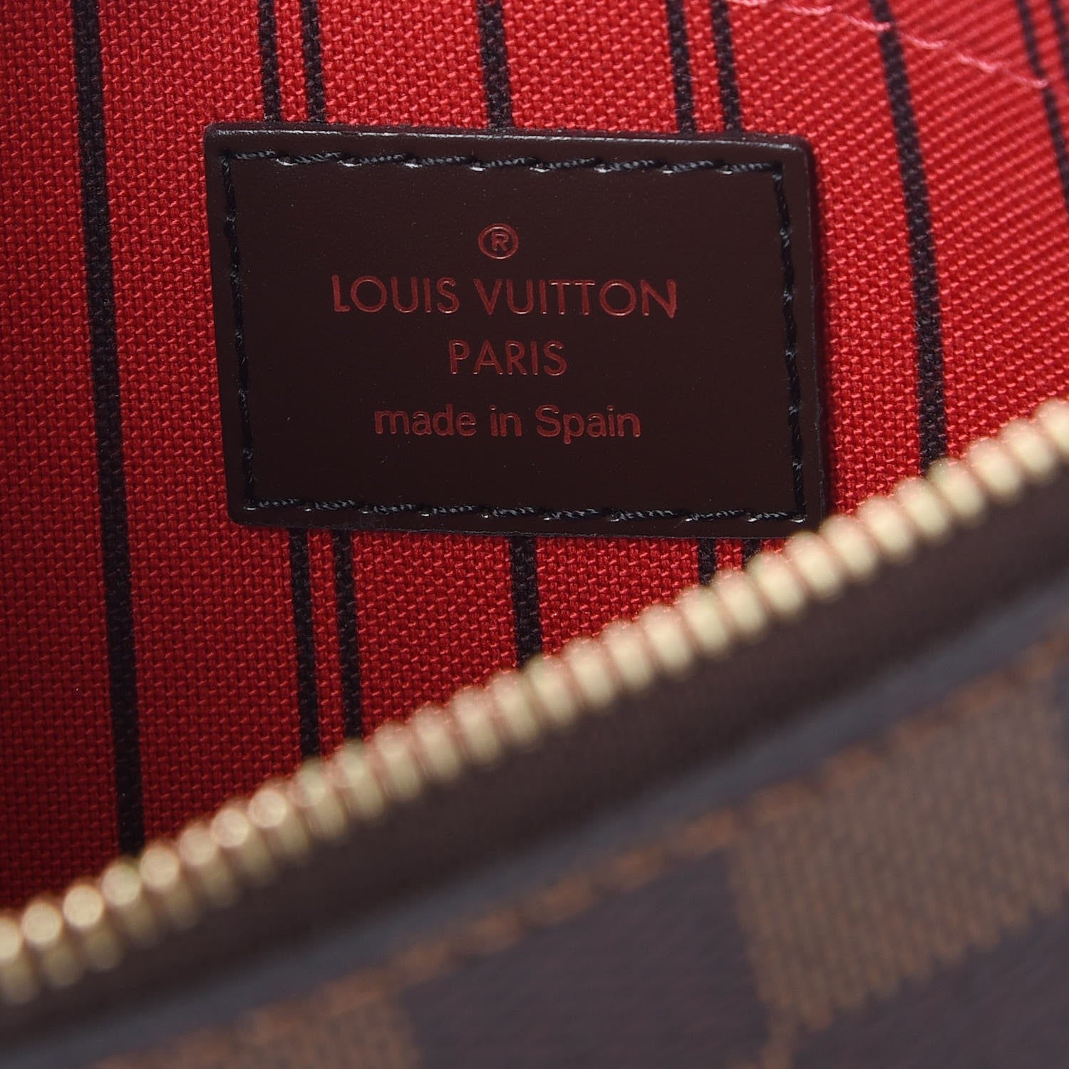Louis Vuitton Damier Ebene Neverfull MM GM Pochette 6 of 7