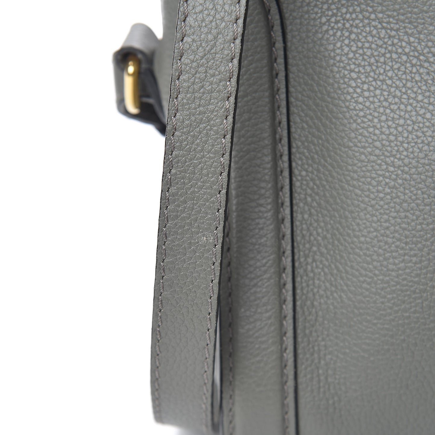 Pebbled Calfskin Small Skull Padlock Zip Around Tote Dark Grey