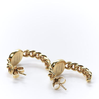 Louis Vuitton LV ID Chain Hoop Earrings 3 of 5