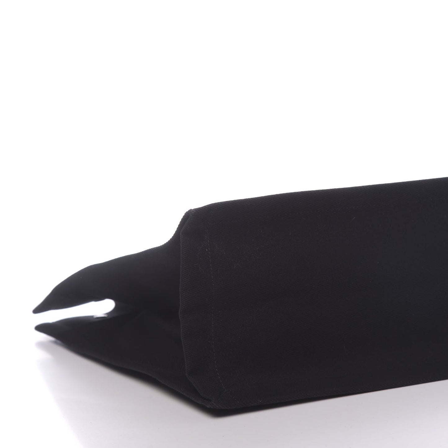 Linen Calfskin Rive Gauche Tote Black