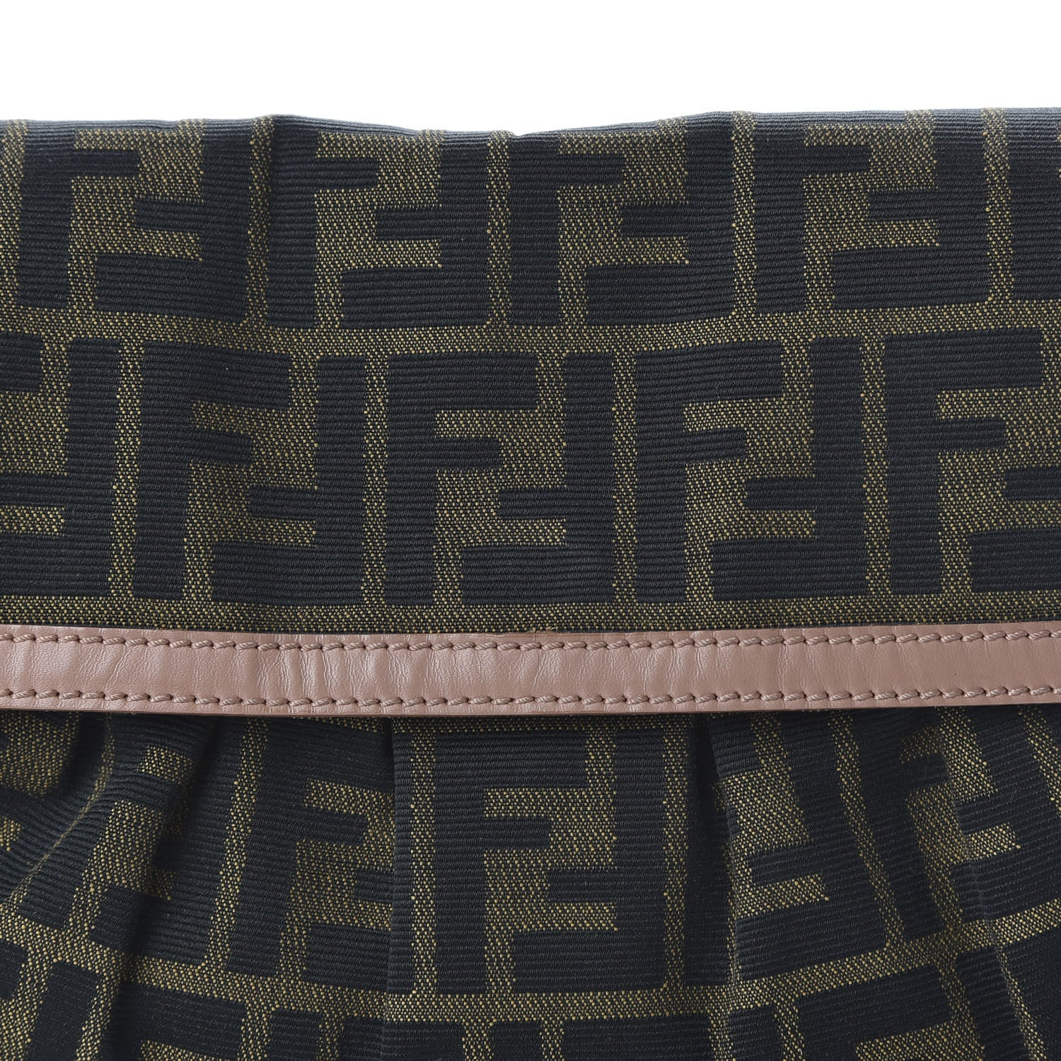 Fendi Zucca Cuoio Lucido Small Chef Shoulder Bag Tobacco Bois de Rose 8 of 8