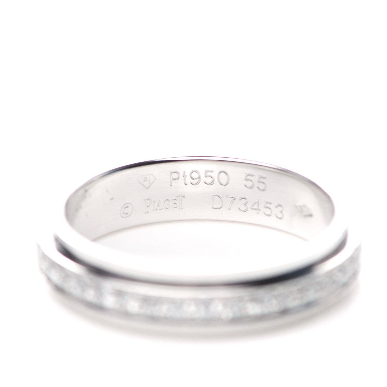 Piaget Platinum Diamond Possession Wedding Band Ring 55 7.25 4 of 5