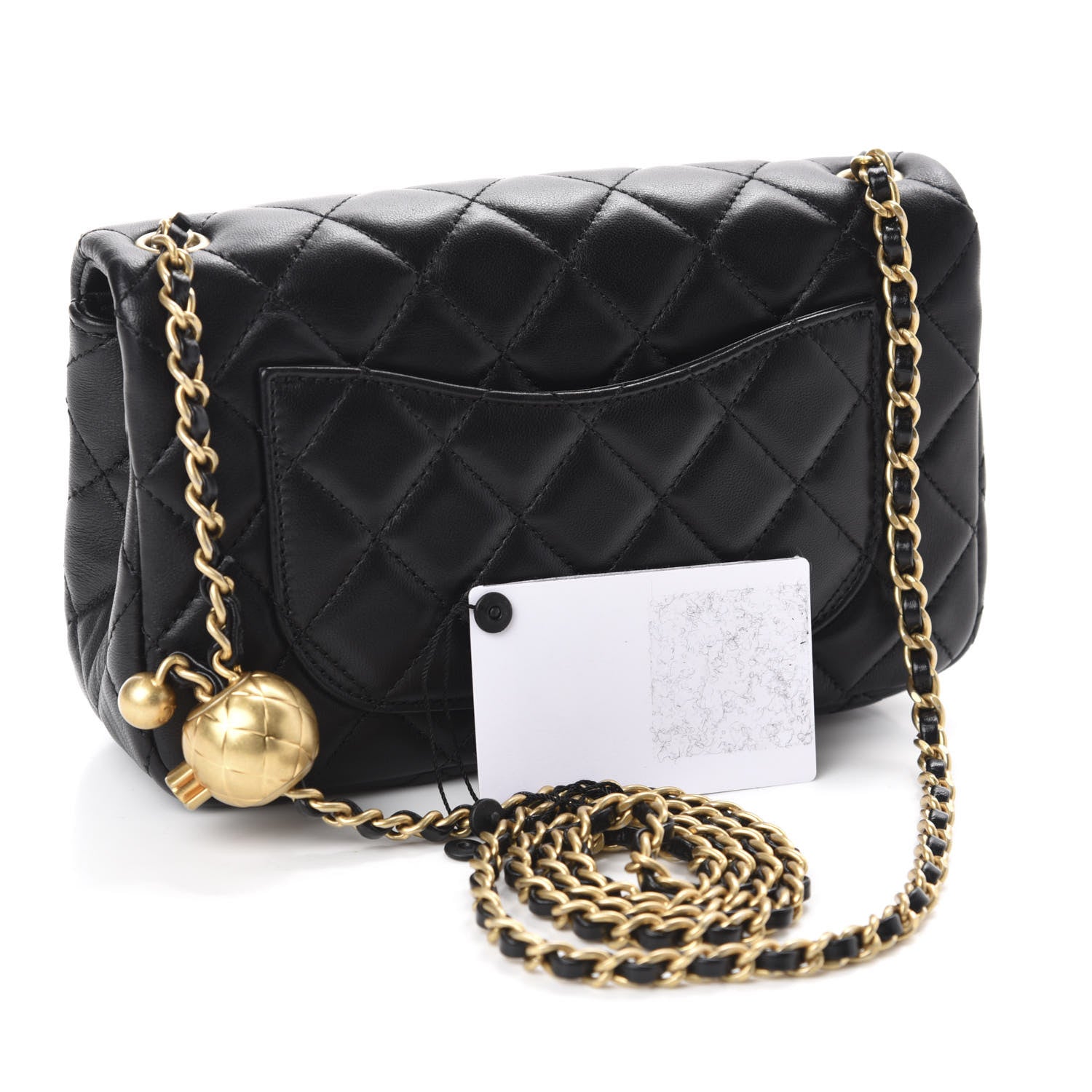 Chanel Lambskin Quilted Mini Rectangular Pearl Crush Flap Black 3 of 11