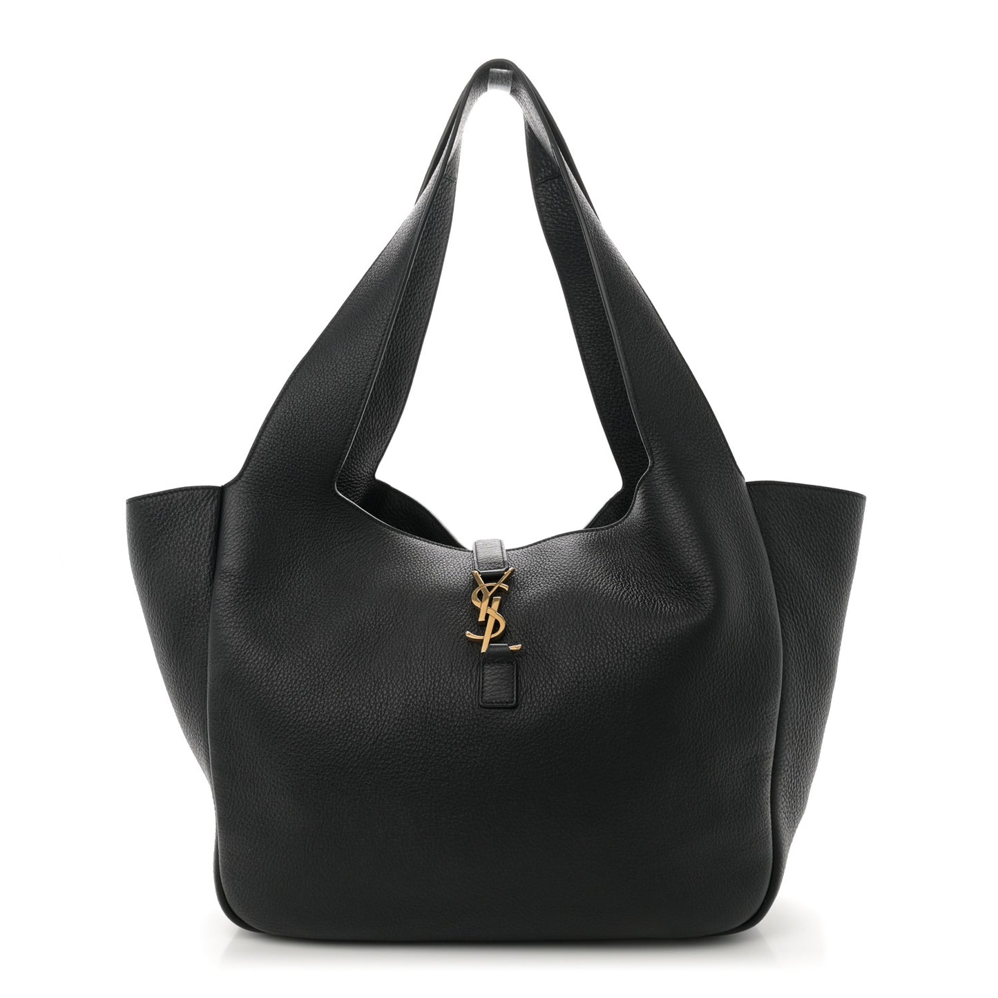 Grained Deerskin Bea Tote Black