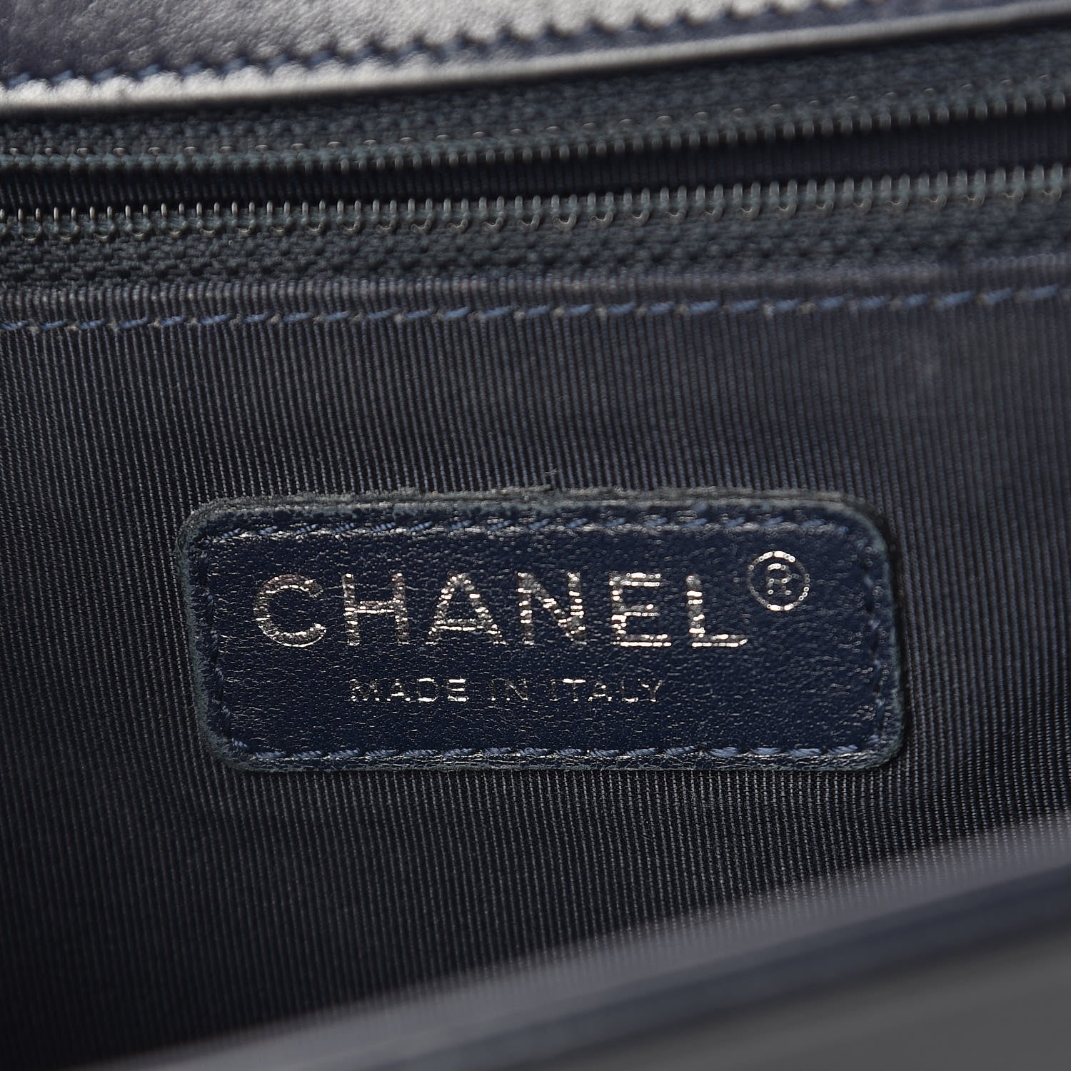 Chanel Lambskin Quilted New Medium Boy Flap Navy 8 of 15
