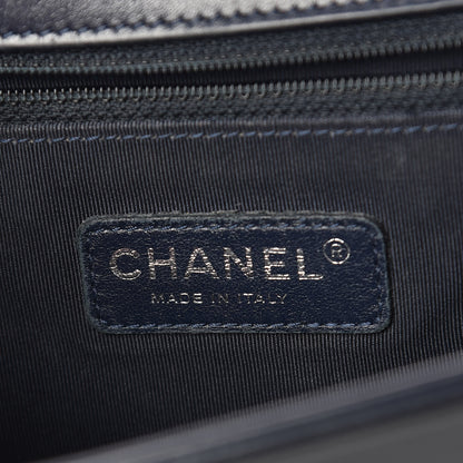 Chanel Lambskin Quilted New Medium Boy Flap Navy 8 of 15