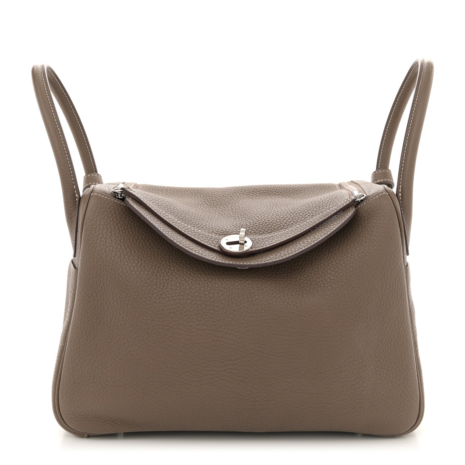 Hermes Taurillon Clemence Lindy 30 Etoupe 1 of 9