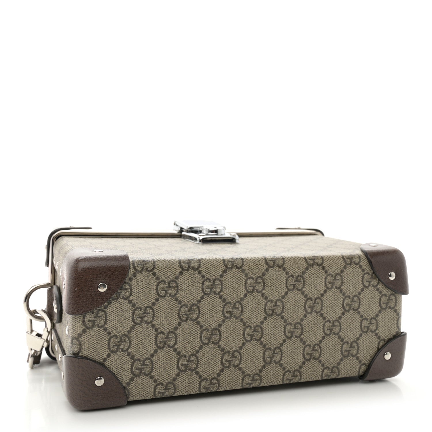 Gucci GG Supreme Monogram Globe-Trotter Beauty Case Brown 4 of 11