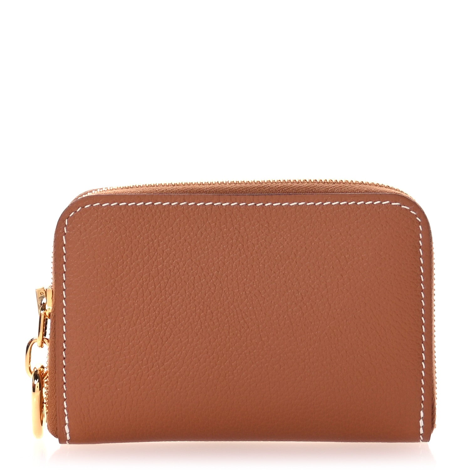 Hermes Evercolor Zipengo Chain D'Ancre Compact Cardholder Gold 1 of 8