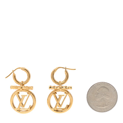 Louis Vuitton Baby Louise Earrings Gold 2 of 7