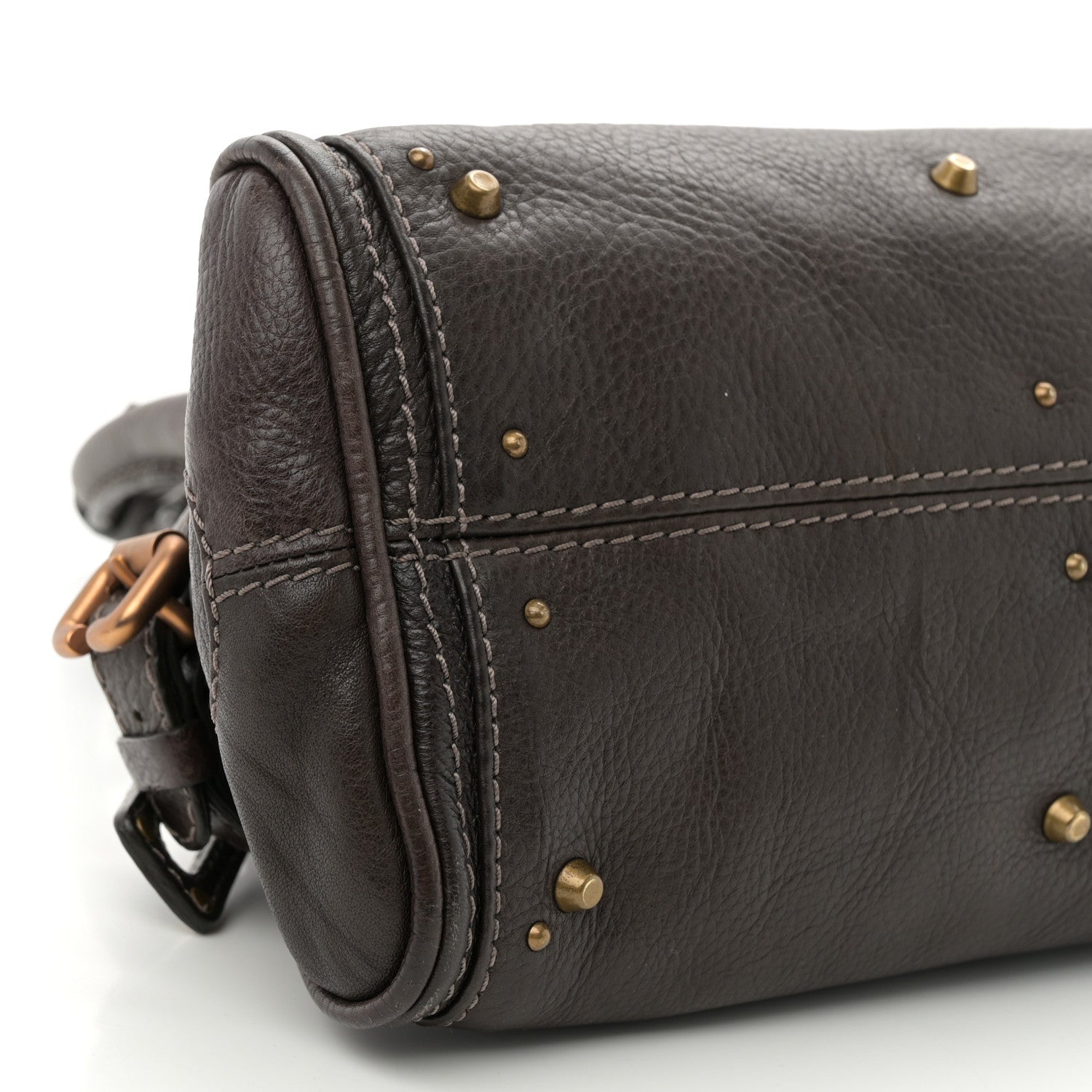 Chloe Calfskin Small Paddington Satchel Brun 9 of 10