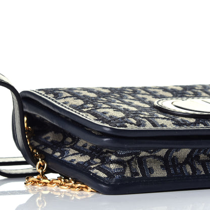 Christian Dior Oblique 30 Montaigne 2-In-1 Pouch Blue 7 of 9
