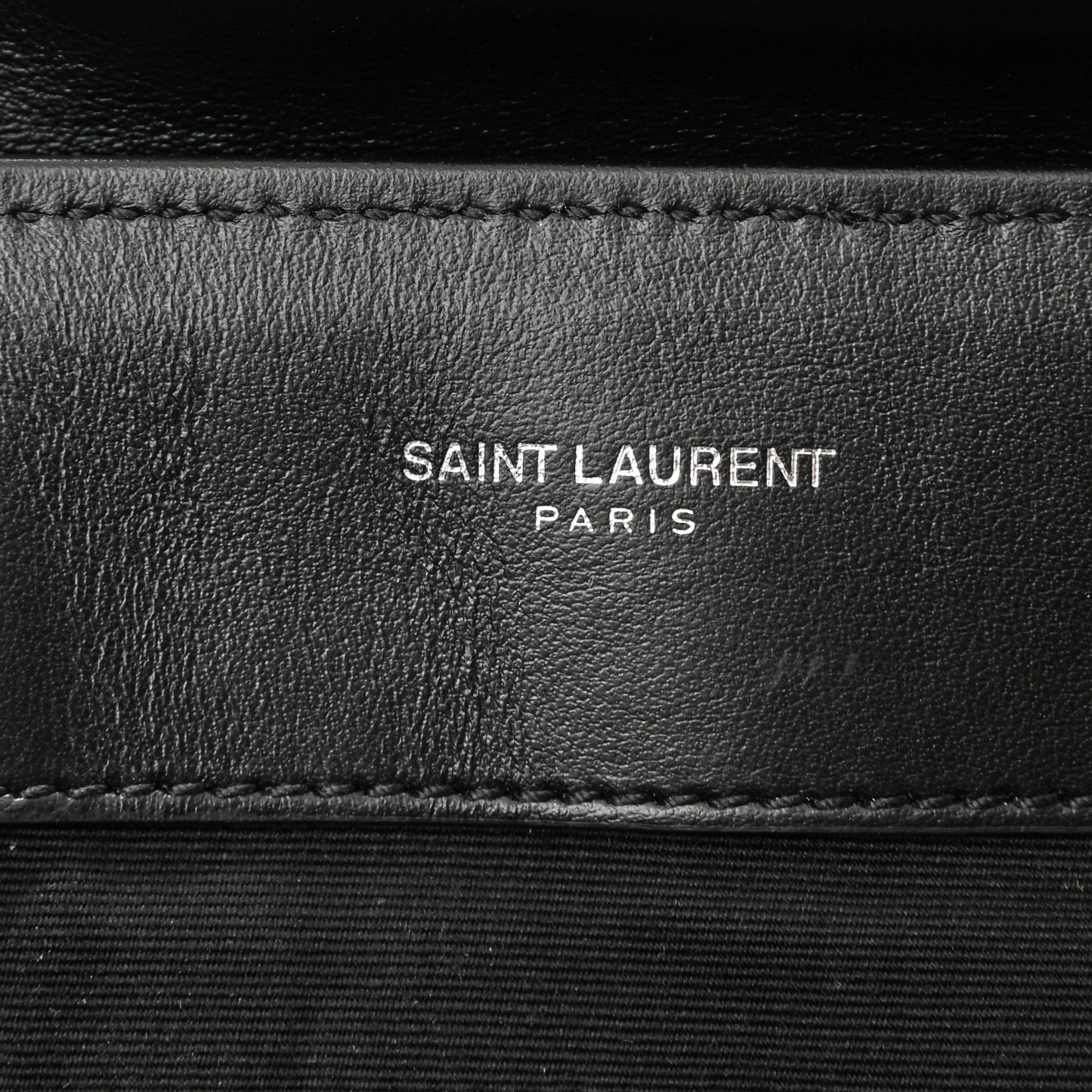 Calfskin Y Quilted Monogram Medium Loulou Chain Satchel Black