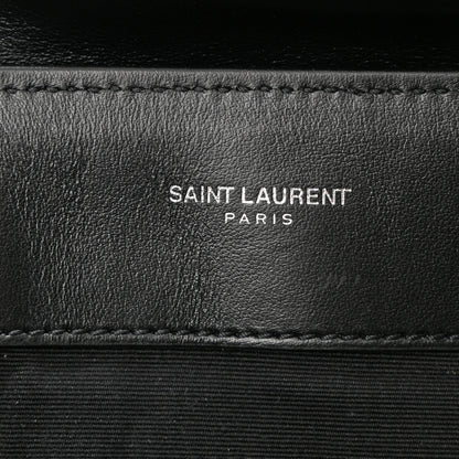 Saint Laurent Calfskin Y Quilted Monogram Medium Loulou Chain Satchel Black 5 of 9