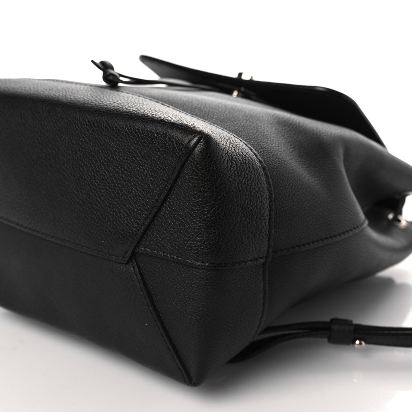 Calfskin Lockme Backpack Black