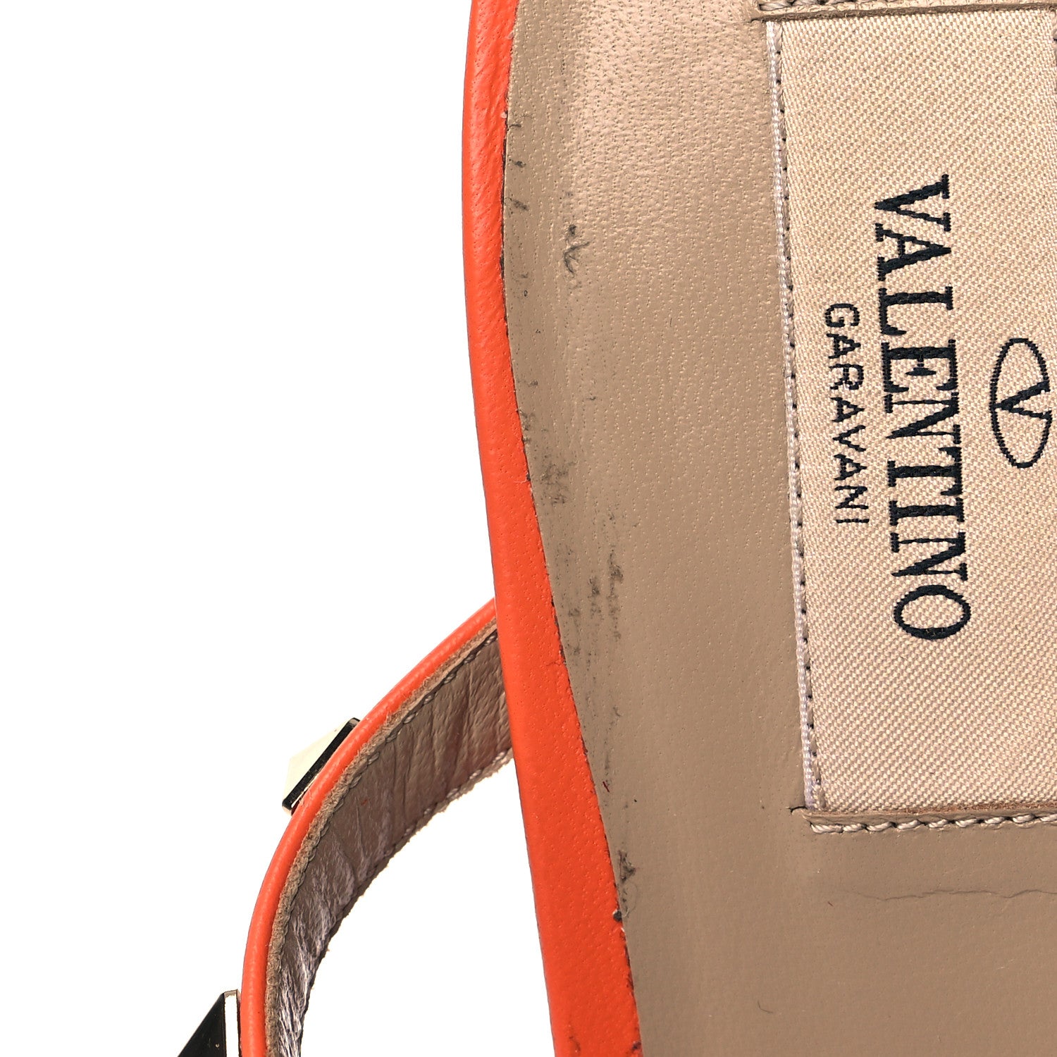 Valentino Garavani Calfskin Rockstud 50mm Flip Flop Thong Sandals 41 Orange Zest 10 of 14