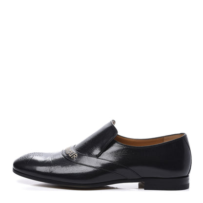 Gucci Goatskin L'Aveugle Par Amour Mens Donnie Loafers 7.5 Black 1 of 11