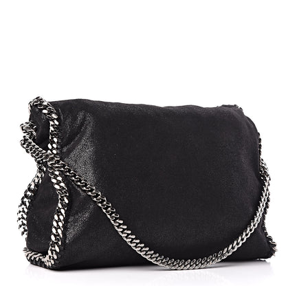 Stella McCartney Shaggy Deer Falabella Fold Over Tote Black 3 of 16