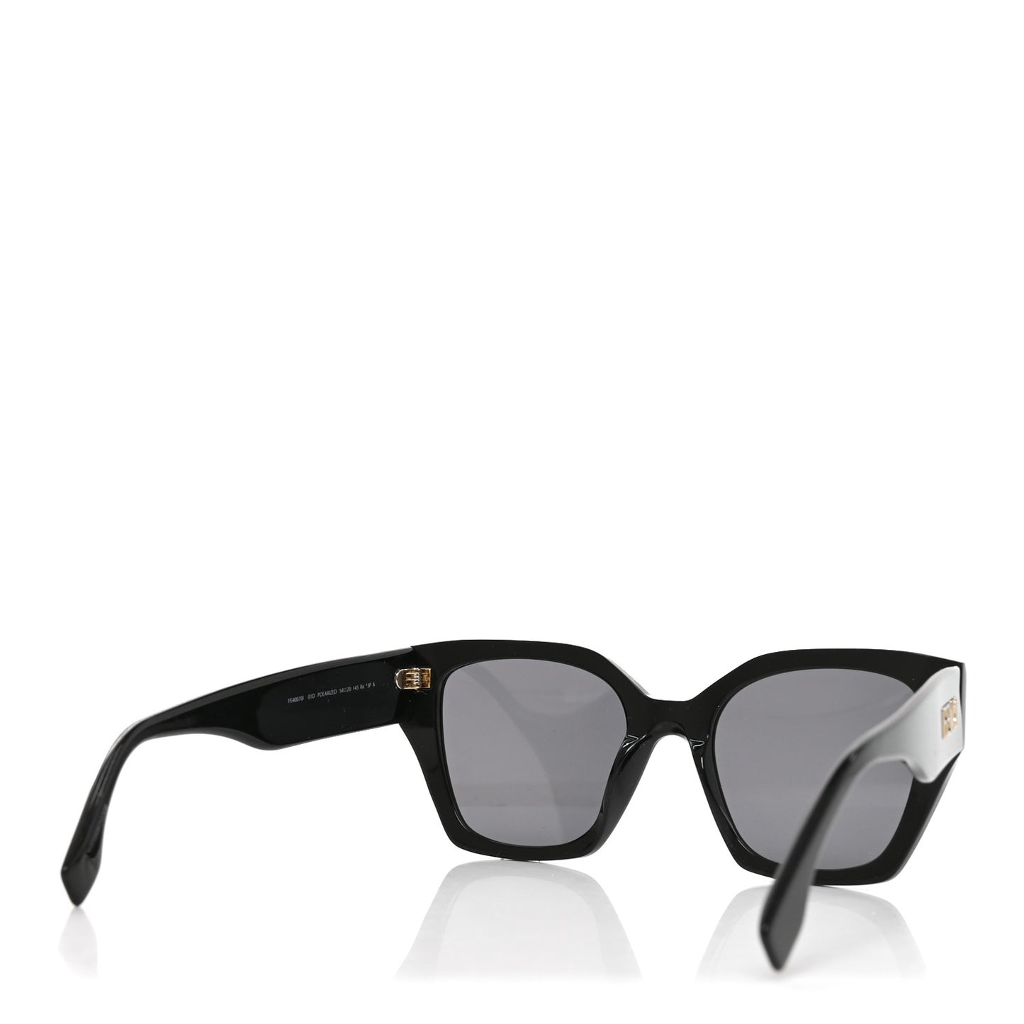 Acetate Fendigraphy Square Sunglasses FE40070I Black