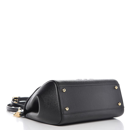 Dolce & Gabbana Dauphine Medium DG Family Patch Miss Sicily Satchel Black 5 of 9