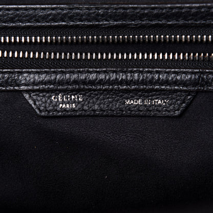 Celine Drummed Calfskin Mini Luggage Black 8 of 10