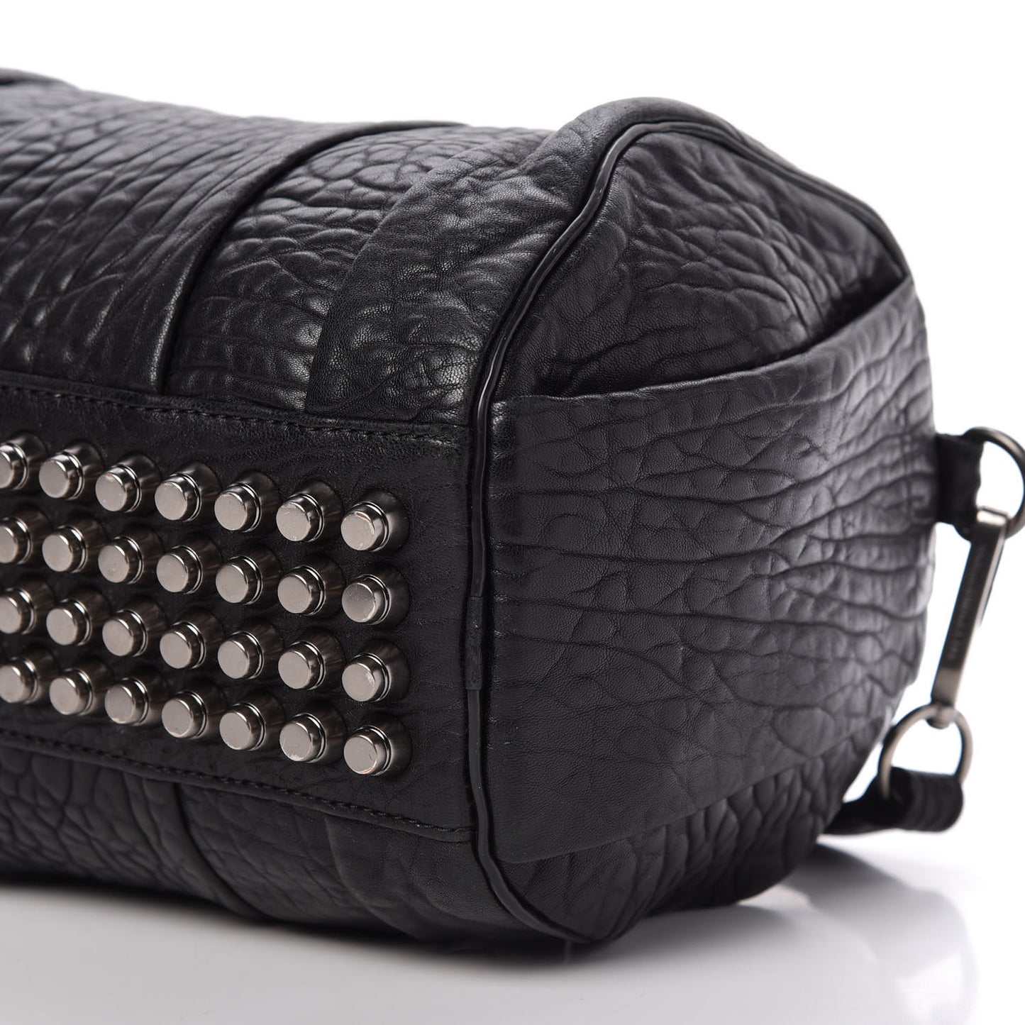 Pebbled Lambskin Rockie Rhodium Black Hardware