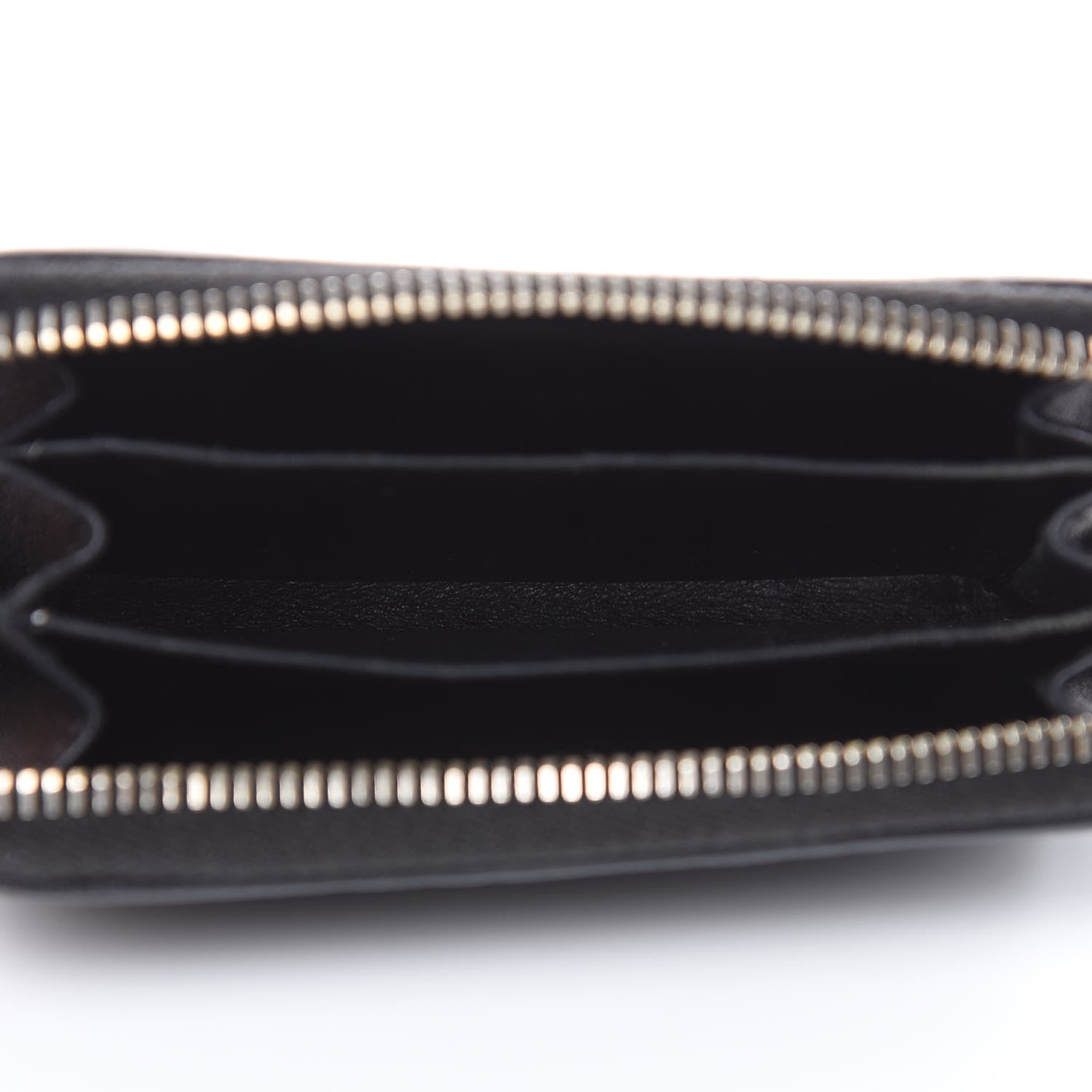 Gucci Guccissima Zip Around Card Case Black 5 of 14
