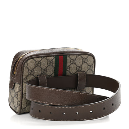 Gucci GG Supreme Monogram Web Small Ophidia Belt Bag 85 34 Dark Brown 3 of 11