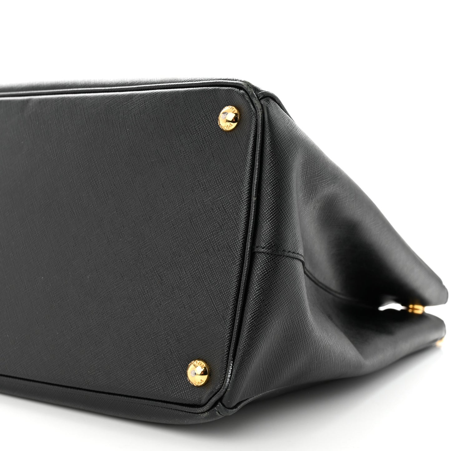 Saffiano Large Galleria Double Zip Tote Black