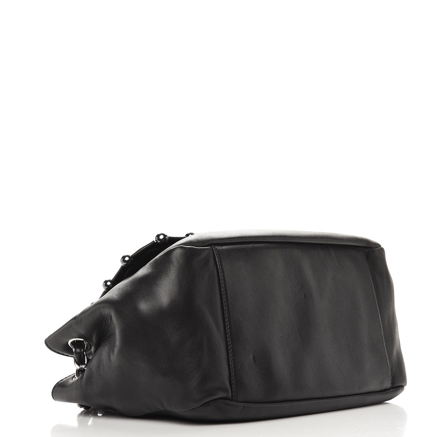 Lambskin Pearl Obsession Flap Black