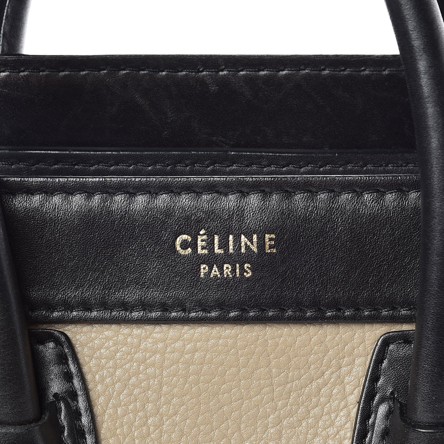 Celine Bullhide Calfskin Nubuck Nano Tri-Color Luggage Light Taupe 10 of 21