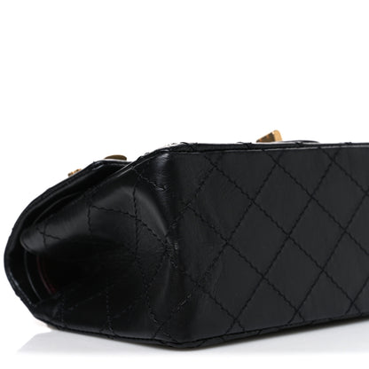 Chanel Aged Calfskin Lucky Charms 2.55 Reissue 224 Flap Black 9 of 10