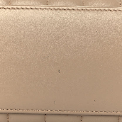 Saint Laurent Calfskin Y Quilted Monogram Small Loulou Chain Satchel Dark Beige 6 of 7