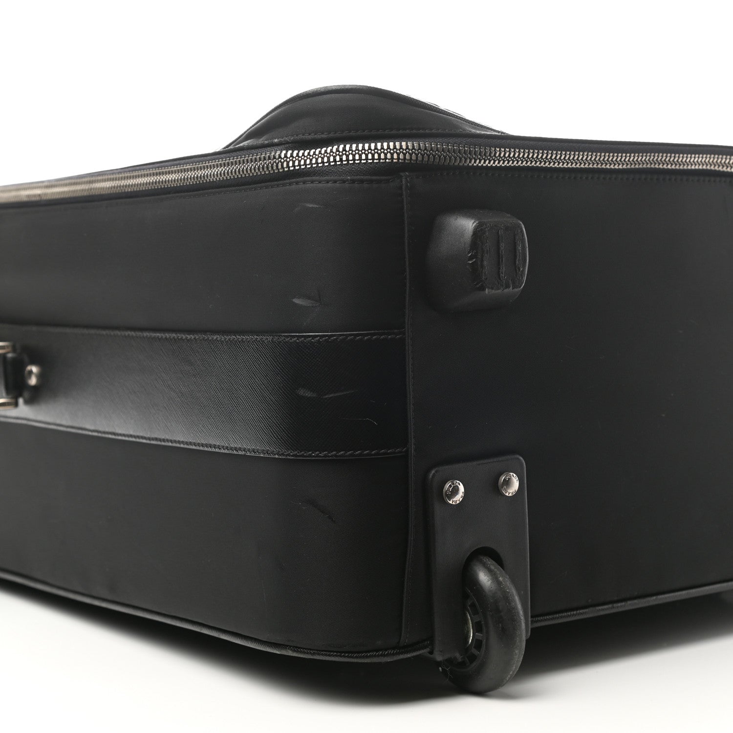 Prada Tessuto Nylon Saffiano Suitcase Black 7 of 13
