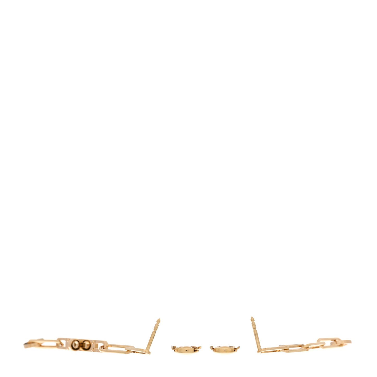 18K Yellow Gold TPM Kelly Chaine Earrings