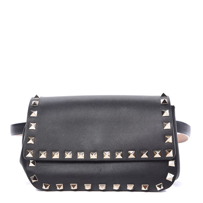Valentino Garavani Calfskin Rockstud Belt Bag Black 1 of 11