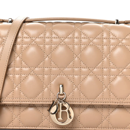 Christian Dior Lambskin Cannage My Dior Top Handle Bag Beige 5 of 11