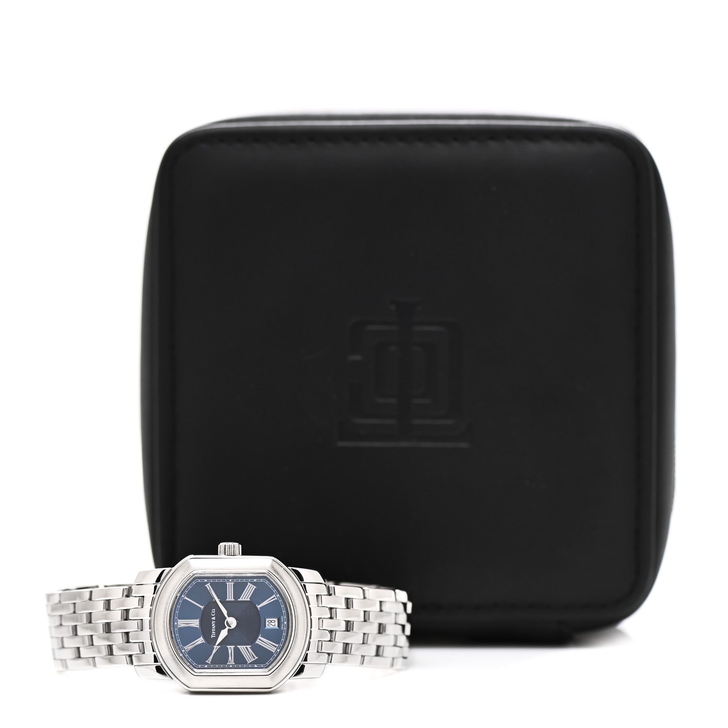 Tiffany Stainless Steel 24mm Mark Coupe Resonator Quartz Watch Blue 5 of 5