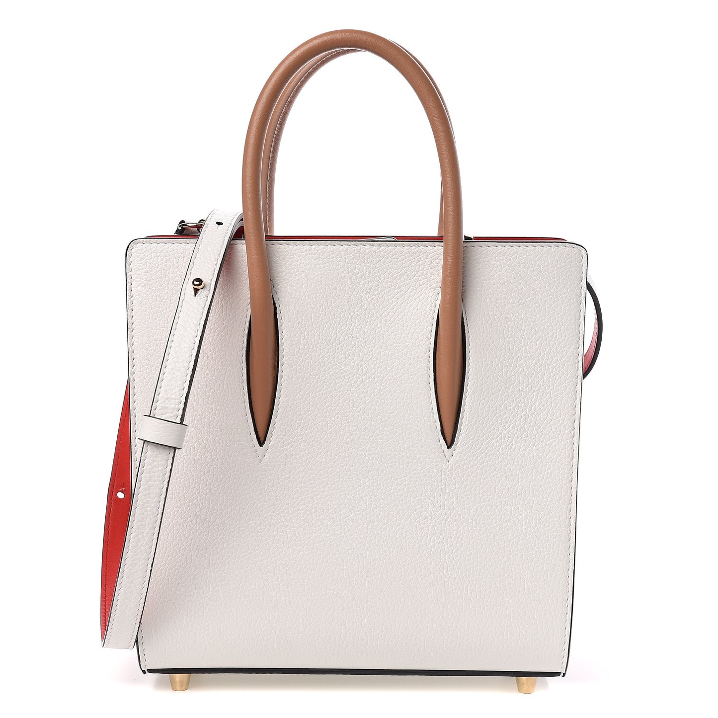Calfskin Patent Studded Small Paloma White