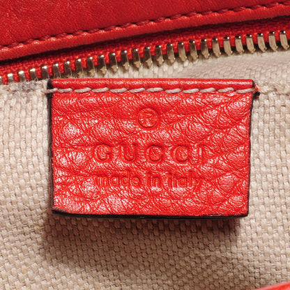Gucci Pebbled Calfskin Small Soho Disco Bag Vibrant Red 8 of 10