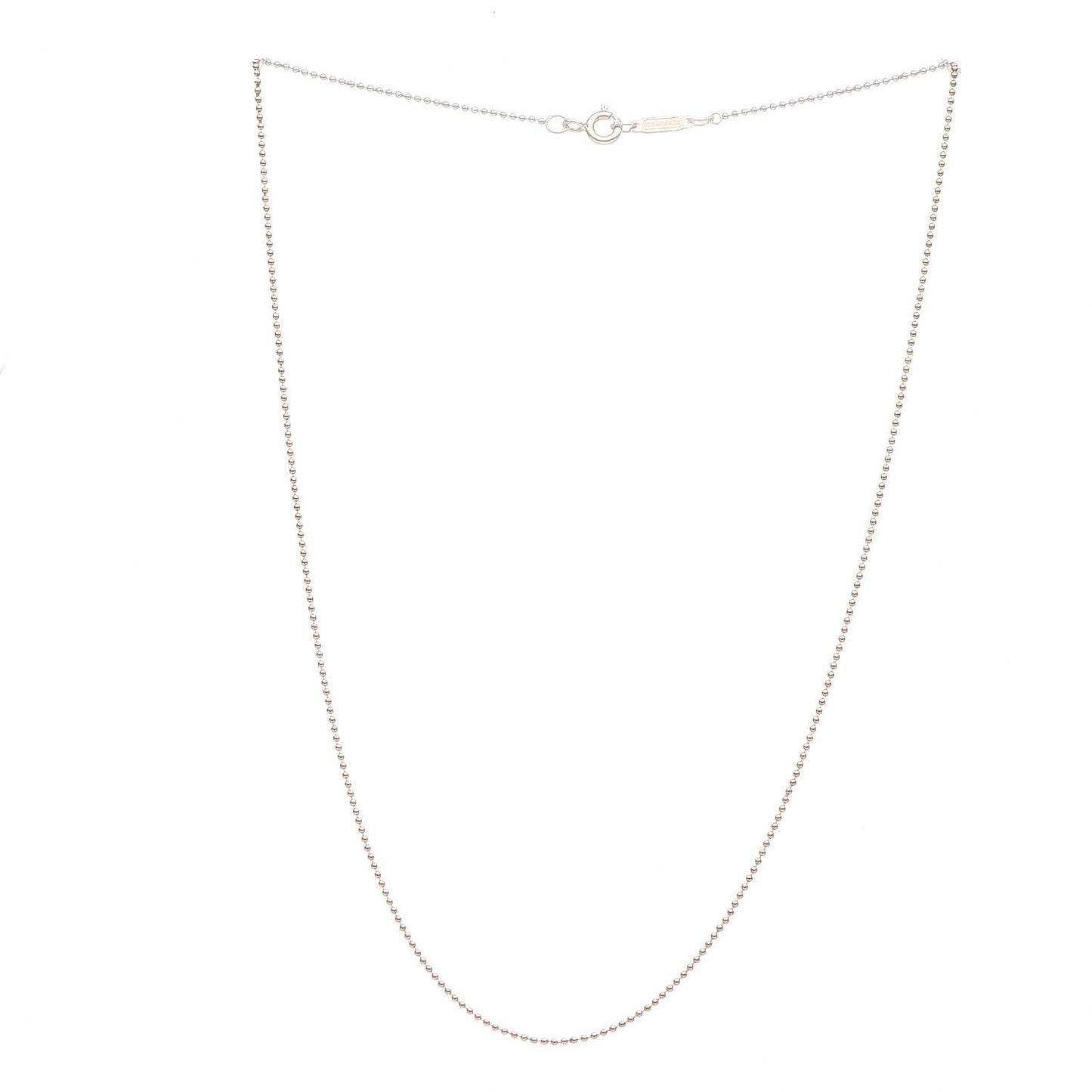 18K Yellow Gold Small Bead 16 Inch Necklace