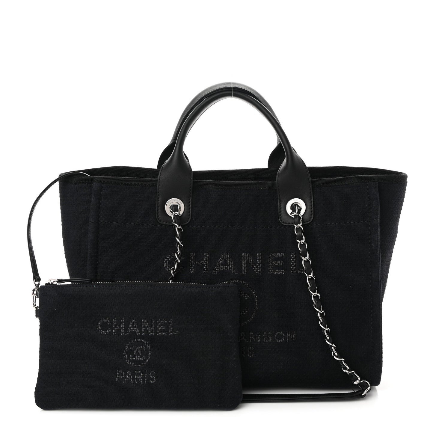 Mixed Fibers Small Deauville Tote Black