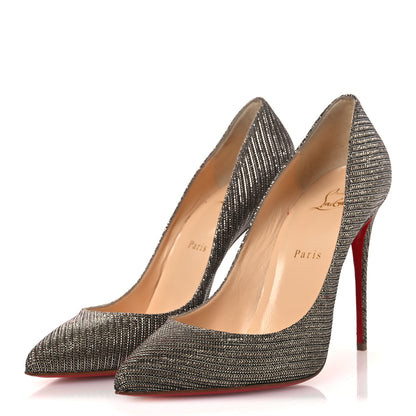 Christian Louboutin Glitter Chain Pigalle Follies 100 Pumps 40 Roche 4 of 10