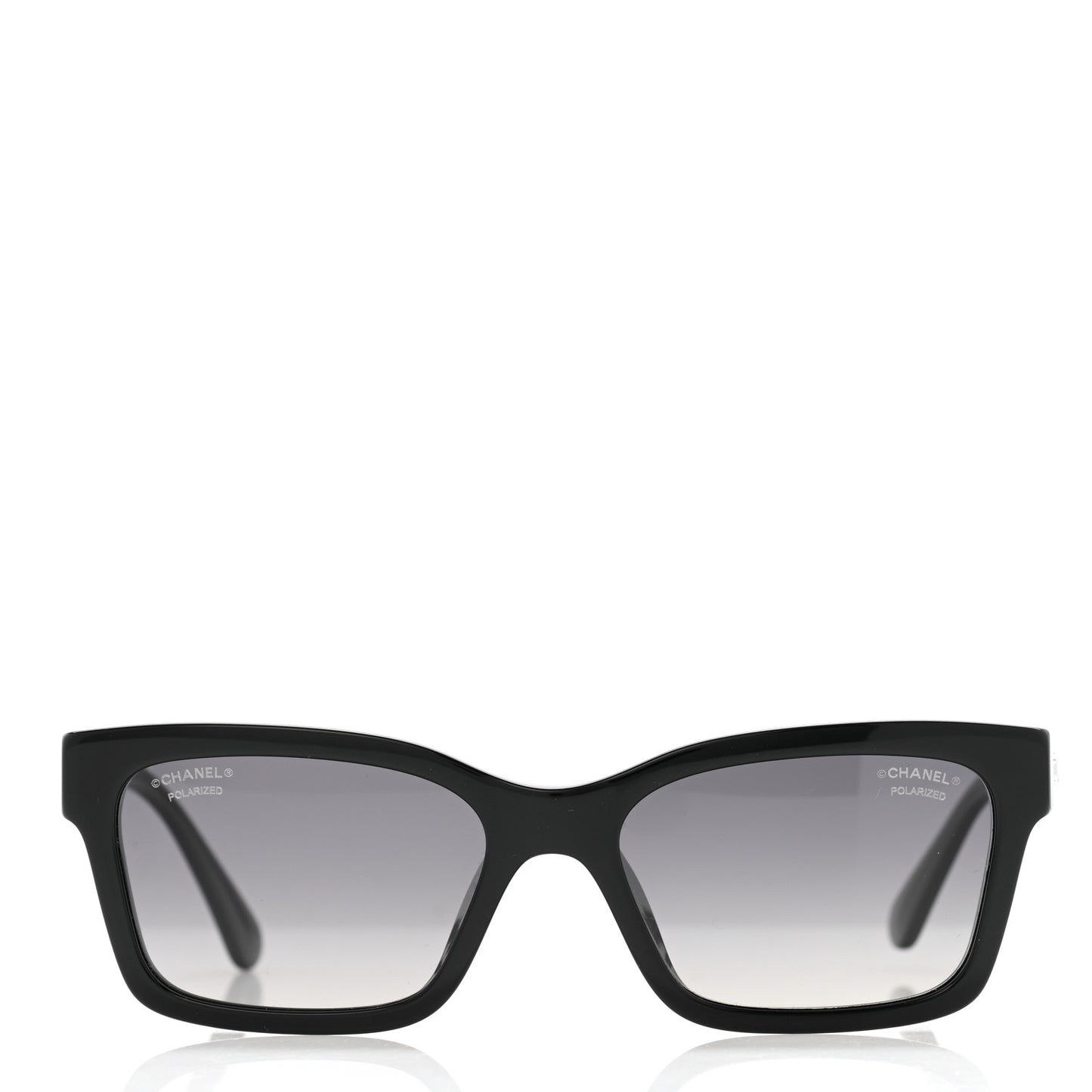 Acetate Polarized Square Sunglasses 5417-A Black