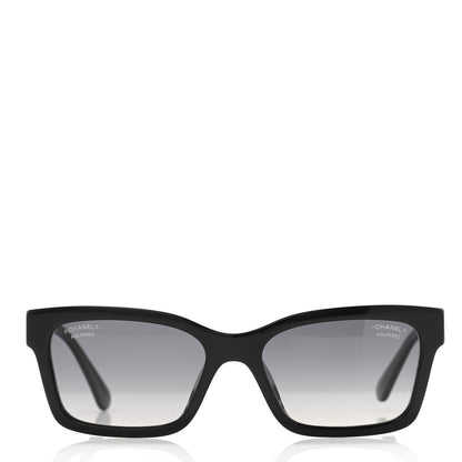 Chanel Acetate Polarized Square Sunglasses 5417-A Black 2 of 8