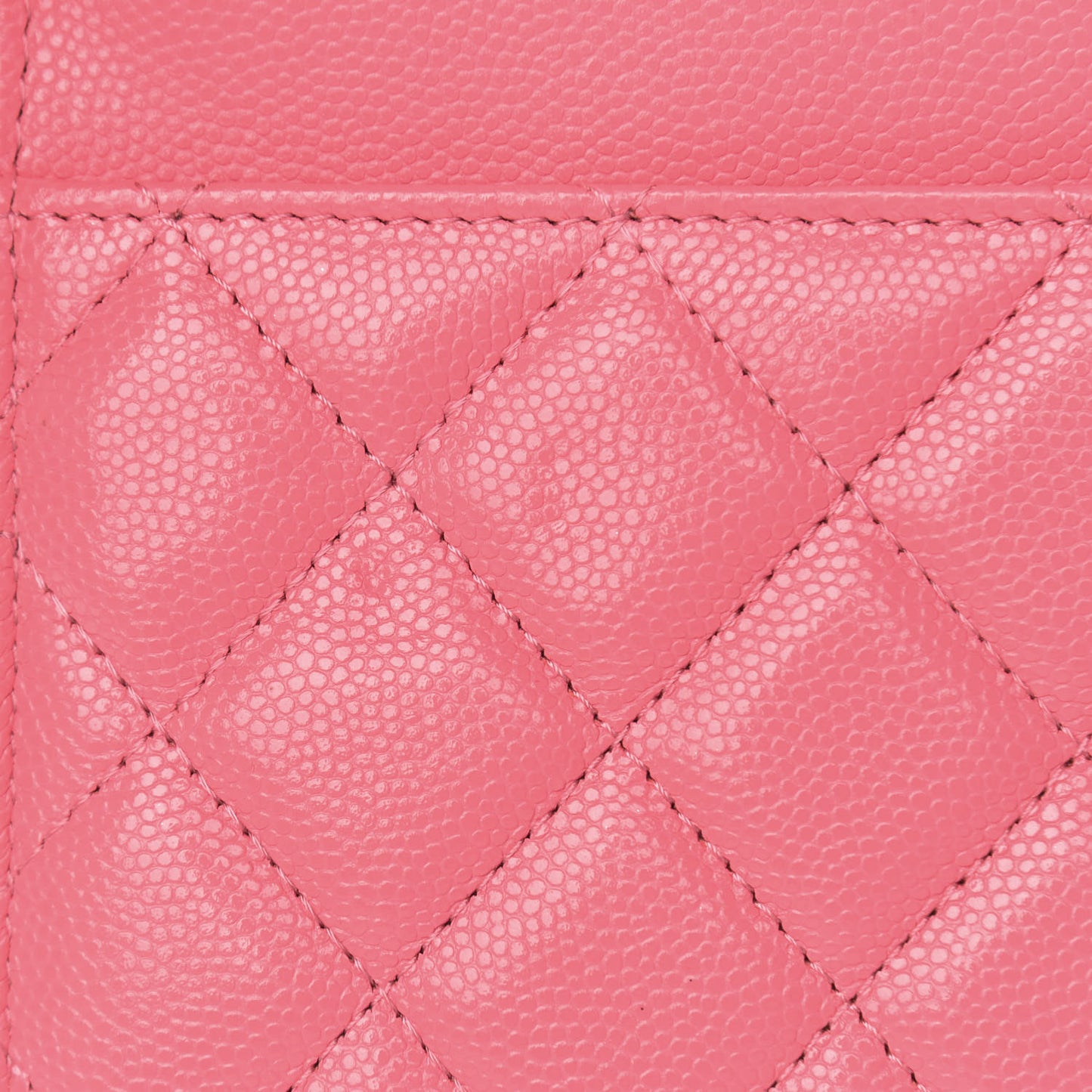 Caviar Quilted My Everything Wallet On Chain WOC Pink