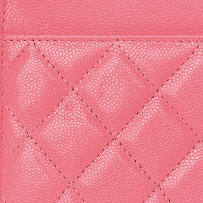 Chanel Caviar Quilted My Everything Wallet On Chain WOC Pink 9 of 11