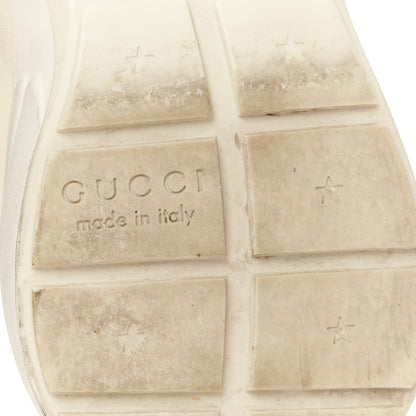 Gucci Calfskin Mouth Print Womens Rhyton Sneakers 38 Ivory 7 of 9